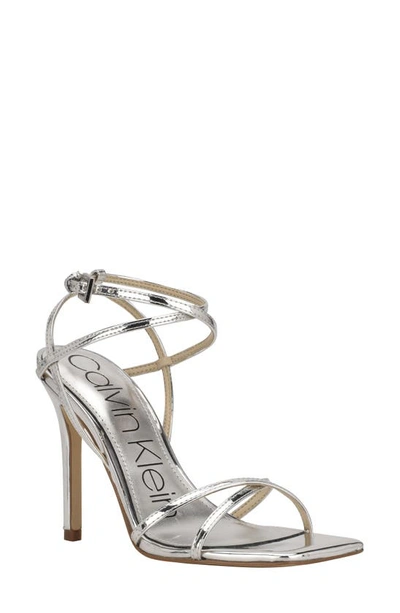 Calvin Klein Tegin Sandal In Silver