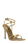 Calvin Klein Women's Tegin Strappy Dress High Heel Sandals Women's Shoes In Bronze
