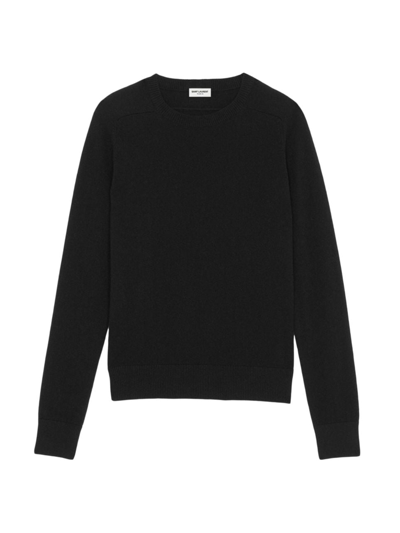 Saint Laurent Cashmere Sweater In Black