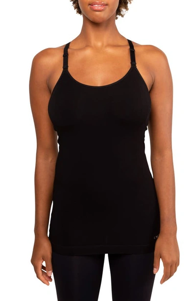 Modern Eternity Racerback Nursing Tank In Black