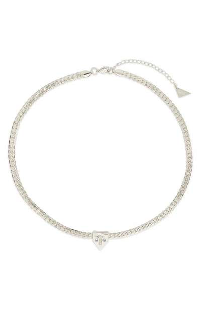 Sterling Forever Catherine Choker Necklace In Silver-tone