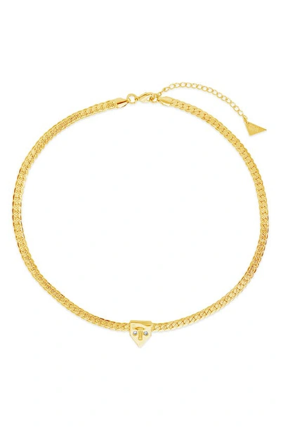 Sterling Forever Catherine Choker Necklace In Gold