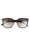 Le Specs Veracious 52mm Square Sunglasses In Black/ Khaki Grad