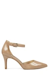 Bandolino Ginata Ankle Strap Pump In Cafe Latte