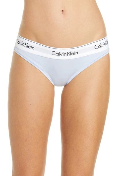 Calvin Klein Modern Cotton Bikini In Iceland Blue