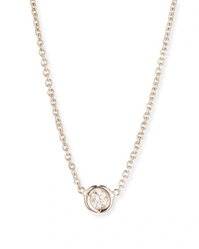 Roberto Coin 18k Gold Single Diamond Necklace In Yellow Gold
