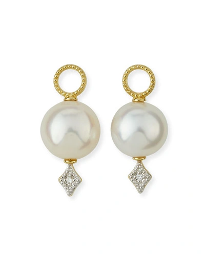 Jude Frances Lisse Large Pearl & Diamond Earring Charms