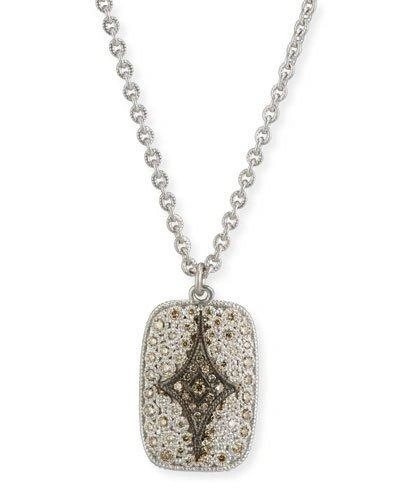 Armenta New World Crivelli Shield Pendant Necklace With Diamonds