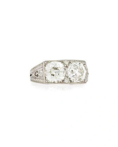 Nm Estate Estate Art Deco Two-stone Diamond Engagement Ring
