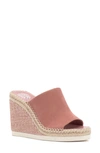 Vince Camuto Women's Brissia Platform Wedge Sandals Women's Shoes In Pink Amethyst