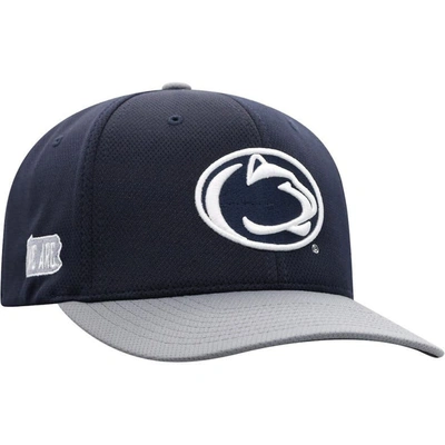 Top Of The World Men's  Navy, Gray Penn State Nittany Lions Two-tone Reflex Hybrid Tech Flex Hat In Navy,gray
