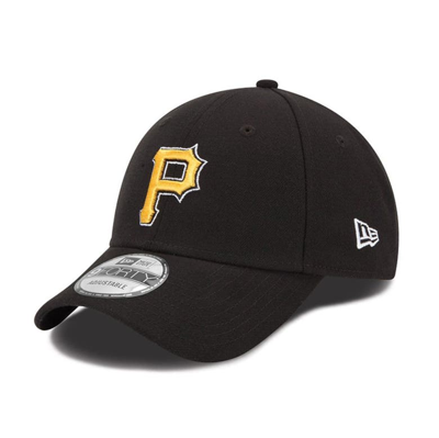 New Era Men's Black Pittsburgh Pirates The League 9forty Adjustable Hat In Black/white