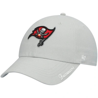 47 ' Pewter Tampa Bay Buccaneers Miata Clean Up Primary Adjustable Hat In Gray