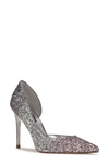 Nine West Women's Folowe Stiletto Pointy Toe Dress Pumps Women's Shoes In Pink Ombre Glitter