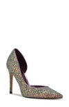 Nine West Women's Folowe D'orsay Pumps Women's Shoes In Pink Glitter Multi