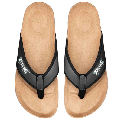 Foco Men's  Philadelphia Eagles Cork Flip Flops In Black