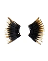 Mignonne Gavigan Women's Madeline 14k-gold-plated & Mixed-media Mini Wing Earrings In Black