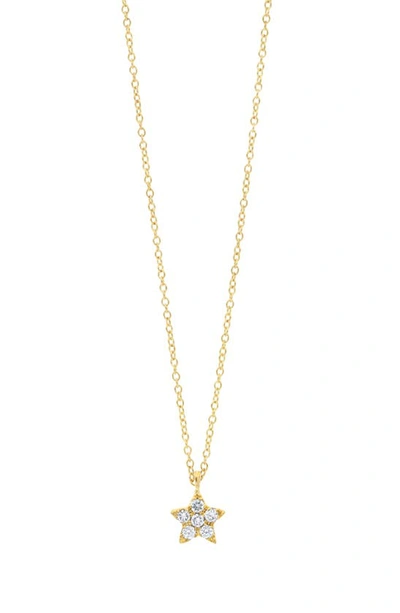 Bony Levy Simple Obsession Petite Diamond Star Necklace In 18k Yellow Gold