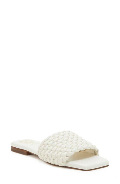 Vince Camuto Women's Arissa Woven Flat Sandals Women's Shoes In Creamy White
