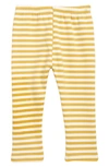Ashmi And Co Babies' Saint Fleece Lined Cotton Sweatpants In Yellow