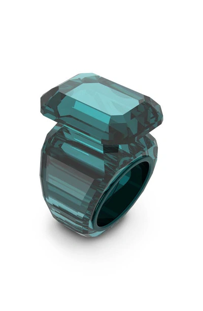 Swarovski Lucent Cocktail Ring Green In Emerald