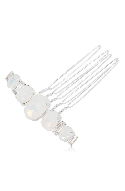 Brides And Hairpins Elula Opal Comb In Silver