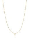 Bychari Initial Pendant Necklace In Goldilled-t