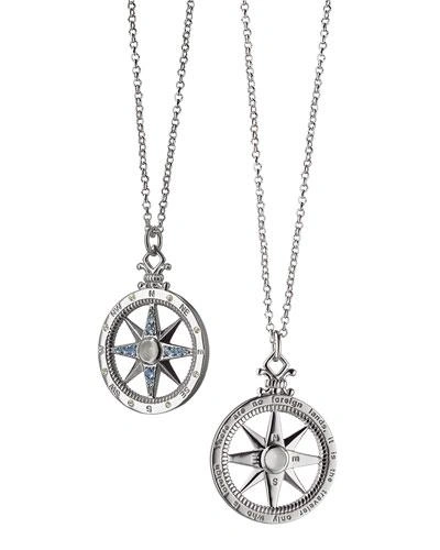 Monica Rich Kosann Travel" Global Compass Charm Necklace" In Unassigned
