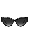 Jimmy Choo 55mm Gradient Cat Eye Sunglasses In Black