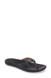 Olukai Honu Flip Flop In Black/ Black