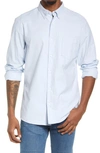 Nordstrom Oxford Button-up Performance Shirt In Blue Skyway- White Oxford