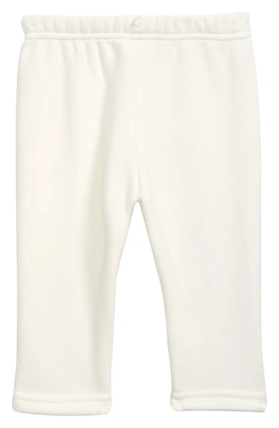 Ashmi And Co Babies' Saint Fleece Lined Cotton Sweatpants In White