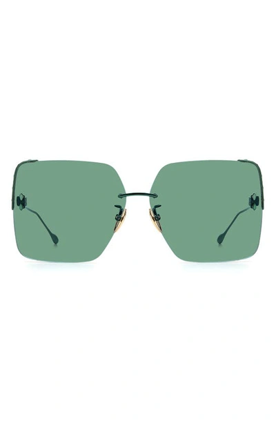 Isabel Marant Square Sunglasses In Green
