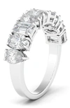 Hautecarat Multicut Lab Created Diamond Eternity Ring In 2.22 White Gold