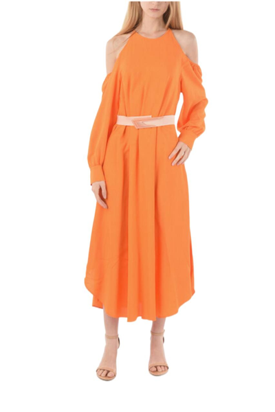 Stella Mccartney Womens Orange Other Materials Dress
