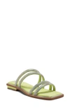 Vince Camuto Women's Peomi Rhinestone Slide Sandals Women's Shoes In Lime