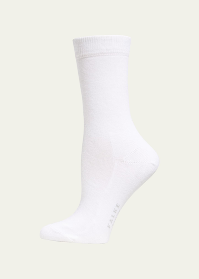 Falke Family Sustainable Cotton Blend Socks In White