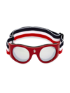 Moncler 55mm City Goggles In Red   /   Red.