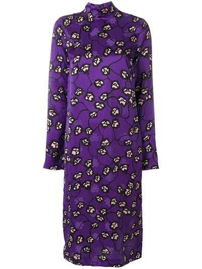 Marni Fleshy Print Dress - Purple