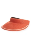 Nordstrom Packable Visor In Coral Combo
