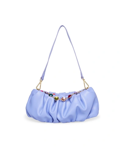 Betsey Johnson It's A Party Shoulder Bag In Periwinkle