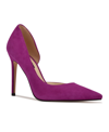 Nine West Women's Folowe D'orsay Pumps Women's Shoes In Berry Suede