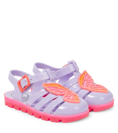 Sophia Webster Mini Kids Purple Butterfly Jelly Sandals