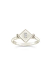 Sterling Forever Artemisia Cubic Zirconia Ring In Silver