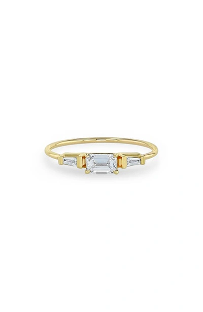Zoë Chicco Baguette Diamond Ring In 14k Yg