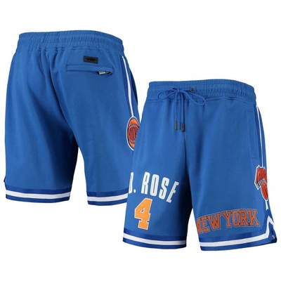 Pro Standard Derrick Rose Blue New York Knicks Player Replica Shorts