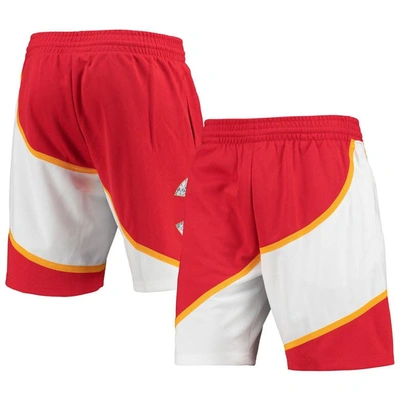 Mitchell & Ness Men's  Red Atlanta Hawks 1986 Hardwood Classics 75th Anniversary Swingman Shorts