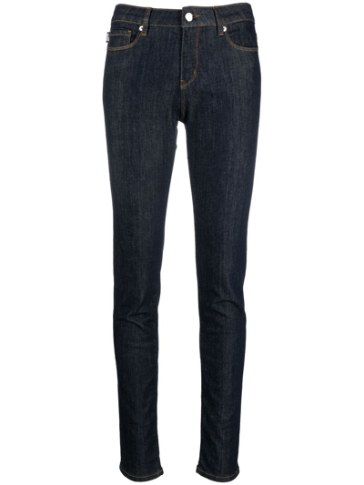Love Moschino Slim Fit Stretch Jeans & Trouser In Blue