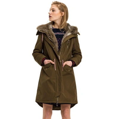 Tommy Hilfiger Fur-lined Parka - Dark Olive | ModeSens