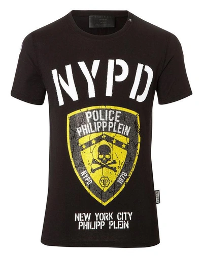 Philipp Plein T-shirt Round Neck Ss "police"